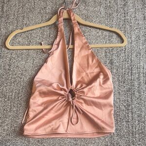 Abercrombie & Fitch Peach Cut Out Tank Top